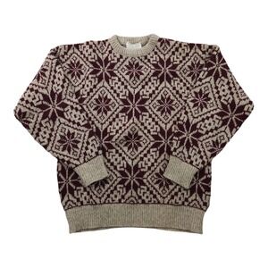 Vintage Lord Jeff Wool Sweater Mens Large Mountain Marls Fair Isle